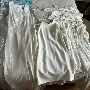 White bundle of womens clothes